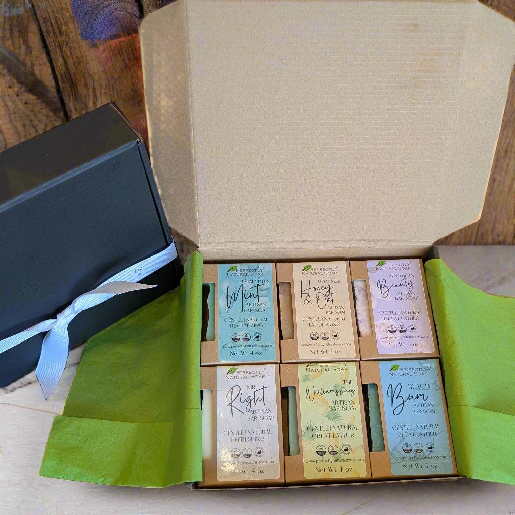 Best Sellers - 6 pack Bar Soap Set-Gift Sets / Certificates-Perfectly Natural Soap