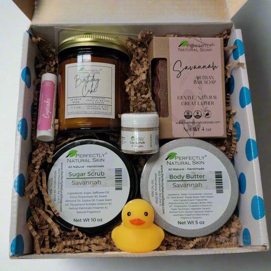 Birthday Gift Box - Choice of Scents-Gift Sets / Certificates-Perfectly Natural Soap