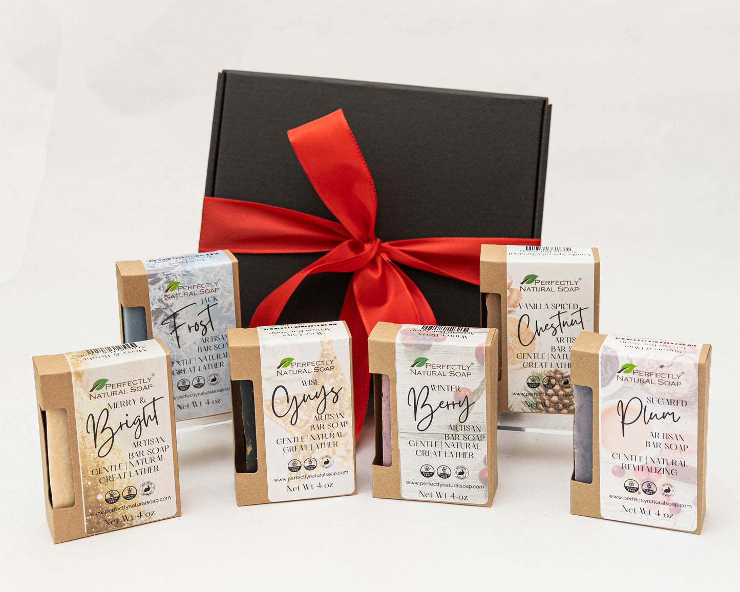 Holiday Soap Gift 6 pack-Gift Sets / Certificates-Perfectly Natural Soap