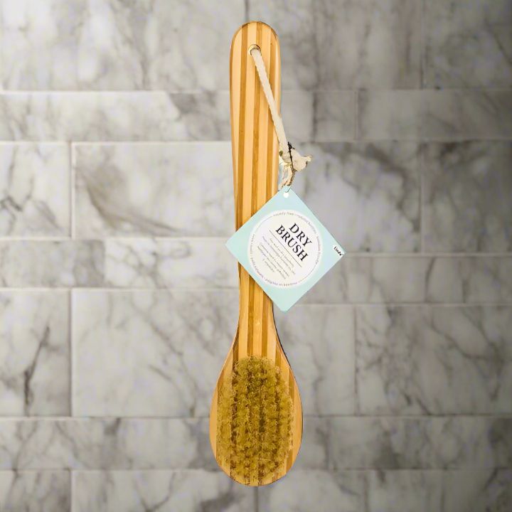 Long Handled Bamboo Dry Brush-Bath Accessories-Perfectly Natural Soap