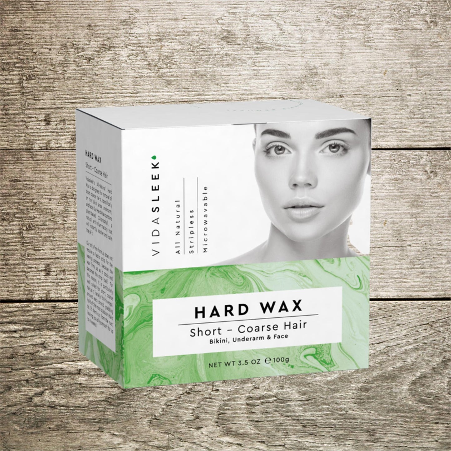 Hard Wax - Face, Underarms, Bikini Hair Remover (3.5 oz)-Natural Hair Care-Perfectly Natural Soap